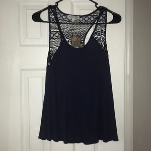 Navy blue top